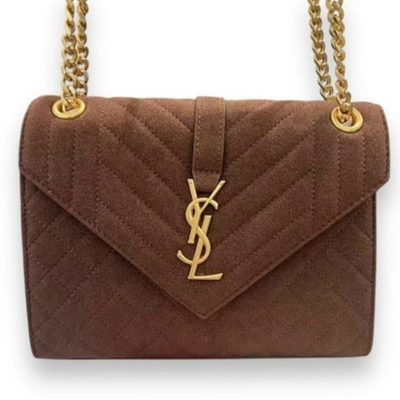 SOLD!!  YSL Brown Envelope Shoulder Bag SOLD! - Picture 1 of 15